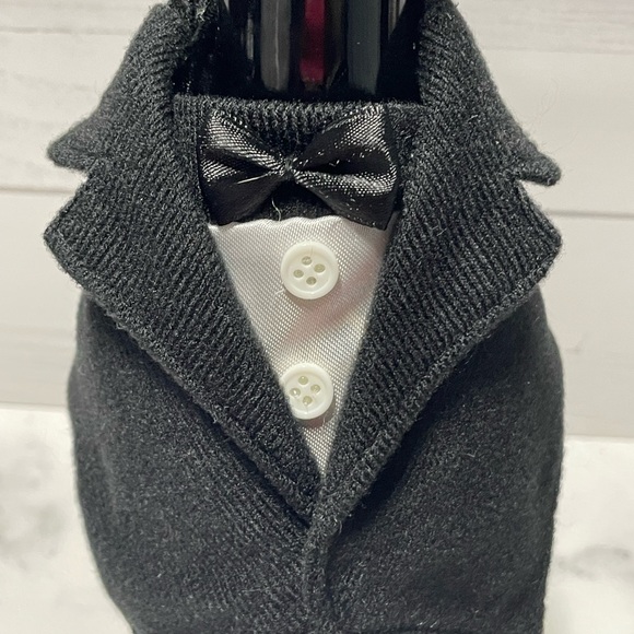 Bride & Groom Wine Bottle Covers - Picture 6 of 6